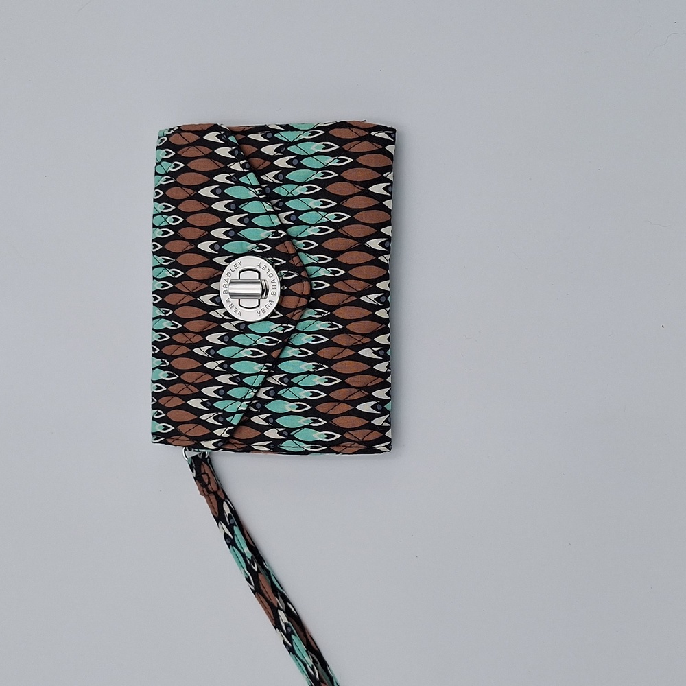 Vera Bradley Multicolor Quilted Wallet Wrist Strap
